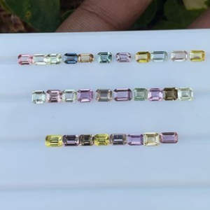 Fancy Sapphires Emarald Cut